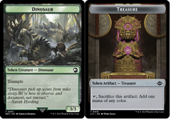 Dinosaur (0001) // Treasure (0018) Double-Sided Token - Foil